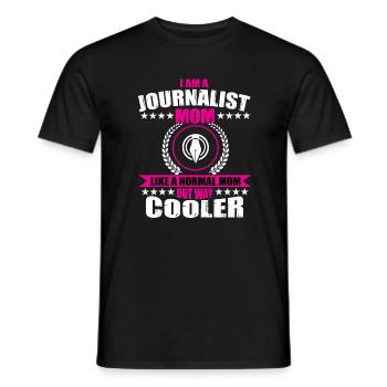 Journalistin Mama Shirt - Männer T-Shirt - Schwarz - Vorne - AI Model Male 178 light (178cm)