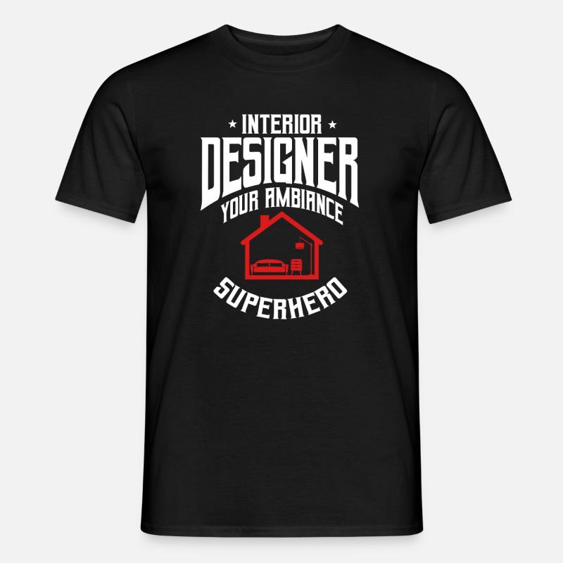 Design drôle d’architecte d’intérieur - T-shirt homme - noir