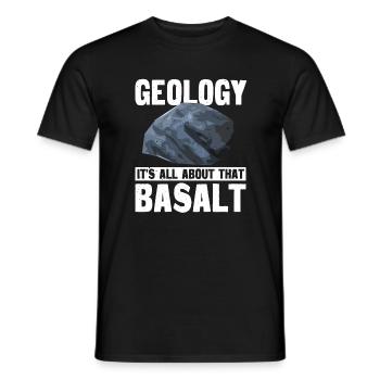Geologie Basal Gestein - Männer T-Shirt - Schwarz - Vorne - AI Model Male 178 light (178cm)