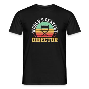 Welt Nettester Regisseur - Männer T-Shirt - Schwarz - Vorne - AI Model Male 178 light (178cm)