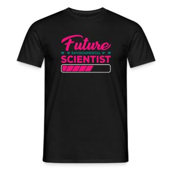 Aspiring Environmental Scientist - Men's T-Shirt - black - Front - AI Model Male 178 light (178cm)
