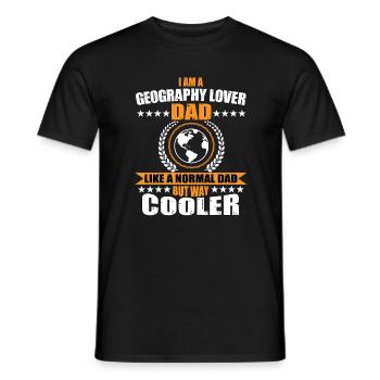Lustiger Geografie Liebhaber Papa - Männer T-Shirt - Schwarz - Vorne - AI Model Male 178 light (178cm)