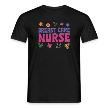 Infirmière en soins du sein - T-shirt homme - noir - Devant - AI Model Male 178 light (178cm)