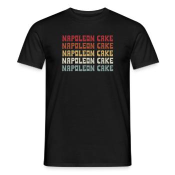 Napoleon cake - Men's T-Shirt - black - Front - AI Model Male 178 light (178cm)