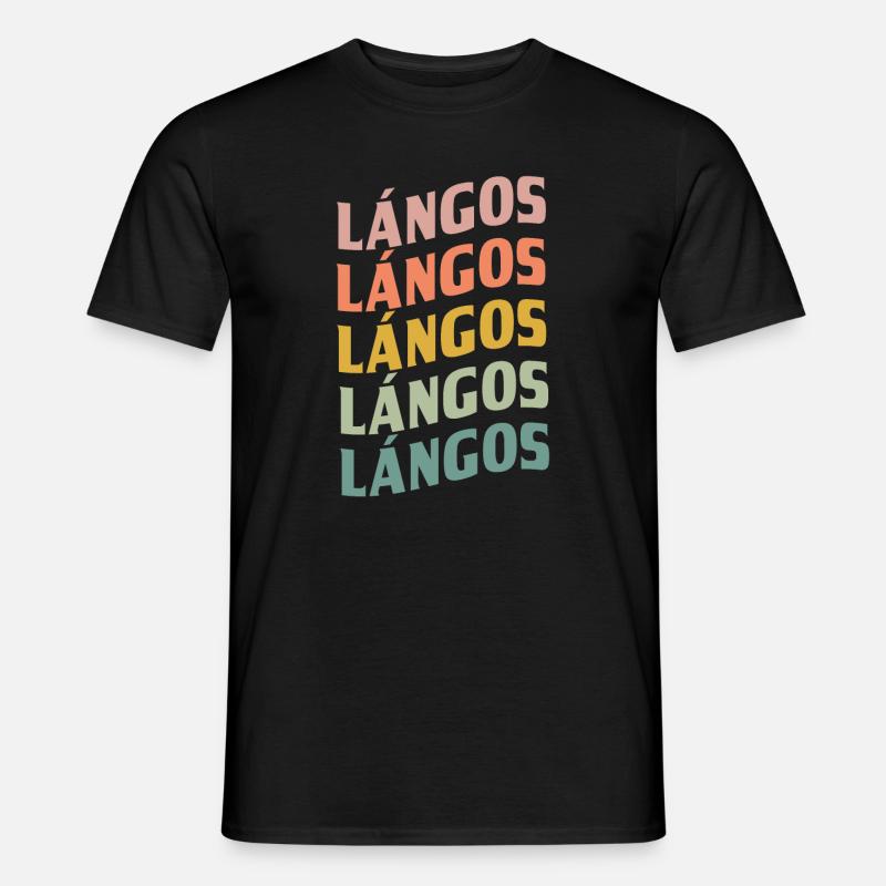 Langos - Männer T-Shirt - Schwarz