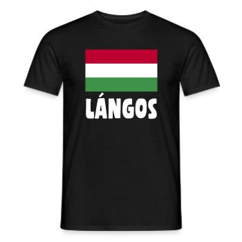 Langos - Men's T-Shirt - black - Front - AI Model Male 178 light (178cm)