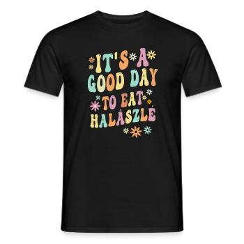 Drôle de dicton Halaszle - T-shirt homme - noir - Devant - AI Model Male 178 light (178cm)