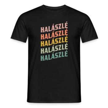 Halaszle - T-shirt homme - noir - Devant - AI Model Male 178 light (178cm)
