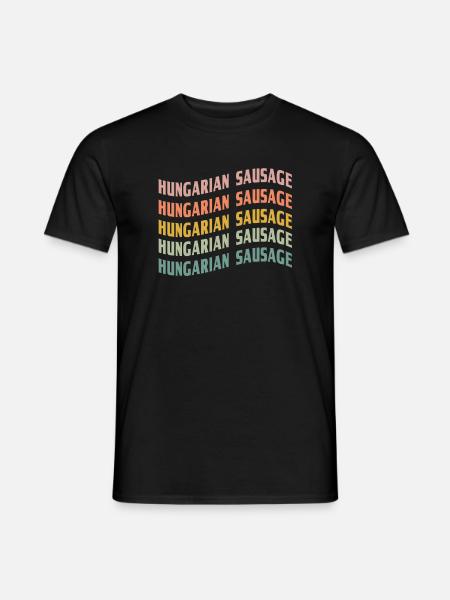 Hungarian Sausage Font - Men's T-Shirt - black