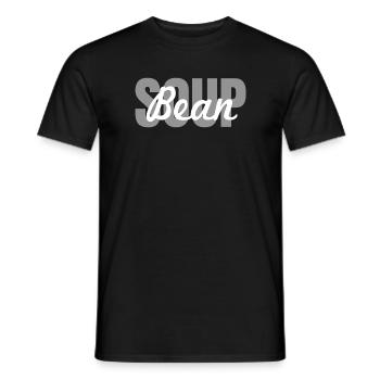 Soupe aux haricots - T-shirt homme - noir - Devant - AI Model Male 178 light (178cm)