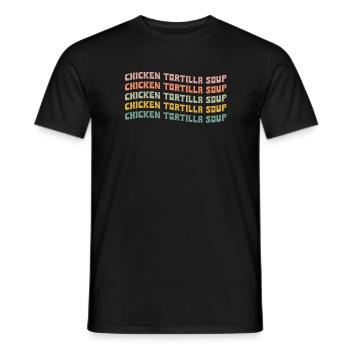 Chicken Tortilla Suppe - Männer T-Shirt - Schwarz - Vorne - AI Model Male 178 light (178cm)