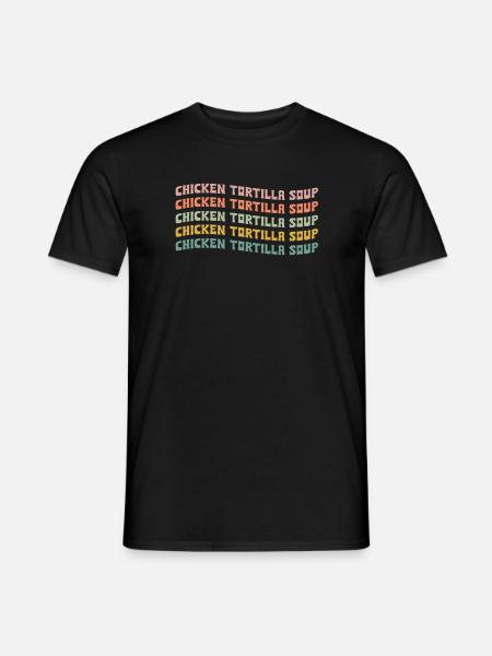 Chicken Tortilla Suppe - Männer T-Shirt - Schwarz