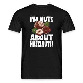 Funny Hazelnut Shirt - Men's T-Shirt - black - Front - AI Model Male 178 light (178cm)