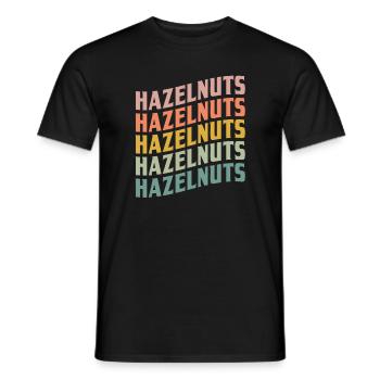 Hazelnuts - Men's T-Shirt - black - Front - AI Model Male 178 light (178cm)