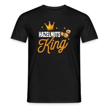 Hazelnut King - Men's T-Shirt - black - Front - AI Model Male 178 light (178cm)