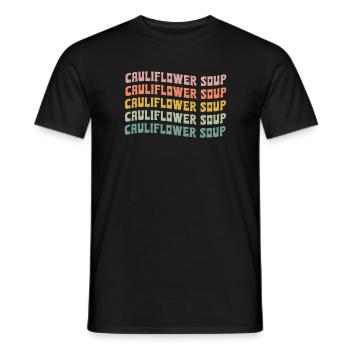 Soupe de chou-fleur - T-shirt homme - noir - Devant - AI Model Male 178 light (178cm)