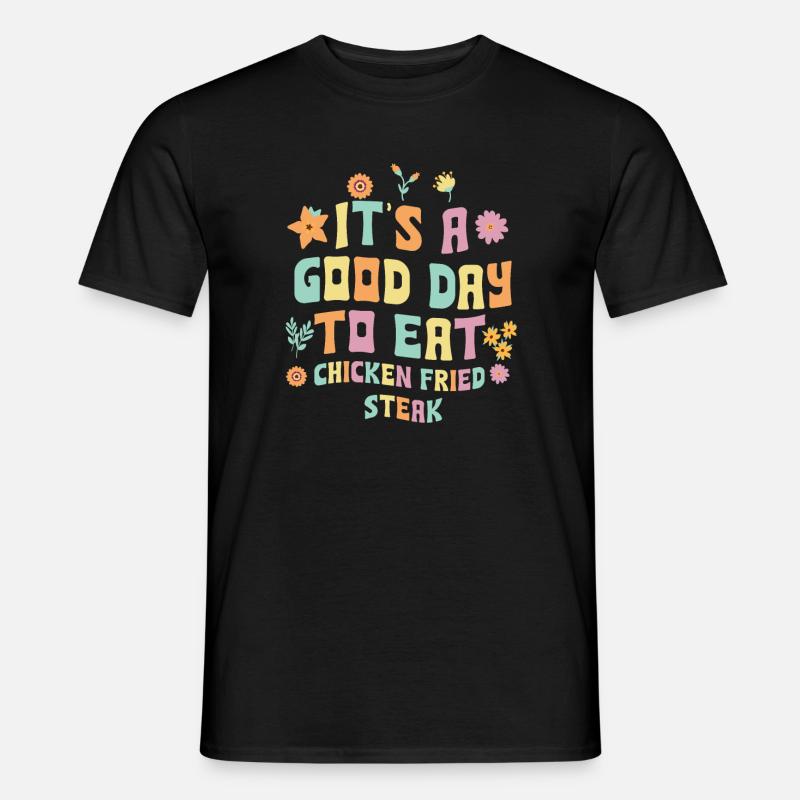 Fried Chicken Steak Gift - Men's T-shirt - black