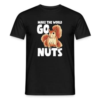 Eichhörnchen - Männer T-Shirt - Schwarz - Vorne - AI Model Male 178 light (178cm)