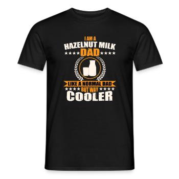 ErHazelnut Milk Dad - Men's T-Shirt - black - Front - AI Model Male 178 light (178cm)