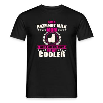 Hazelnut Milk Mom - Men's T-Shirt - black - Front - AI Model Male 178 light (178cm)