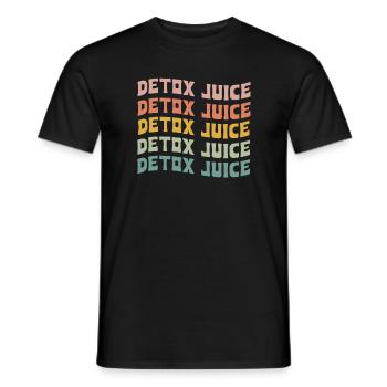Detox Juice - Men's T-Shirt - black - Front - AI Model Male 178 light (178cm)