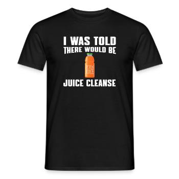 On m’a dit qu’il y aurait une cure de jus - T-shirt homme - noir - Devant - AI Model Male 178 light (178cm)
