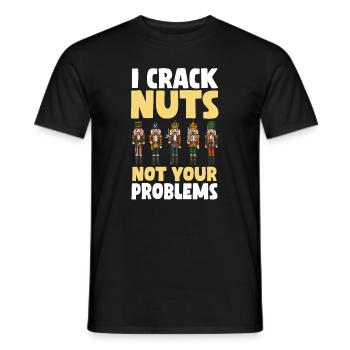 Nutcracker Saying - Men's T-Shirt - black - Front - AI Model Male 178 light (178cm)