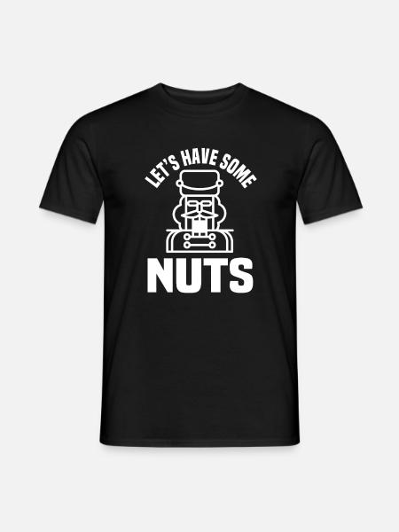 Let's have some nuts - Men's T-Shirt - black