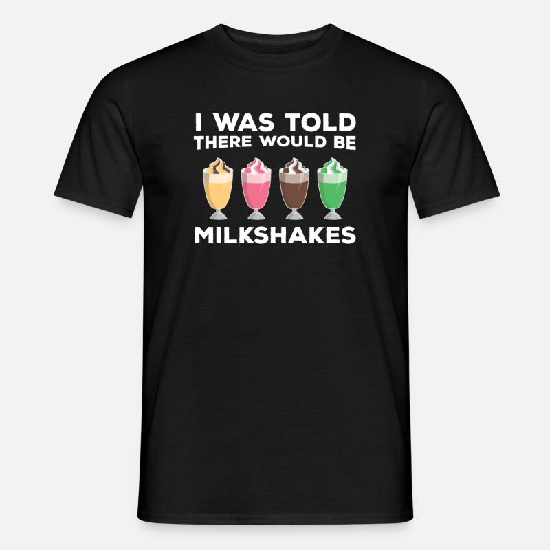 Lustiges Milchshakes Geschenk - Männer T-Shirt - Schwarz