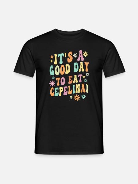 Cepelinai Proverb - Men's T-Shirt - black