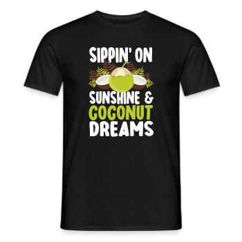 Toller Kokosnuss Spruch - Männer T-Shirt - Schwarz - Vorne - AI Model Male 178 light (178cm)