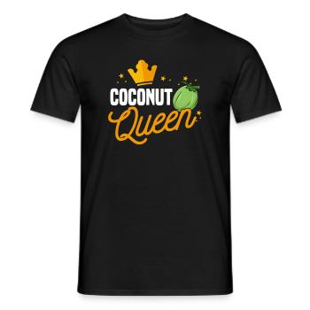 Coconut Queen - Men's T-Shirt - black - Front - AI Model Male 178 light (178cm)