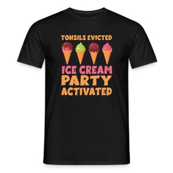 Recovery after a MaTonsillectomy - Men's T-Shirt - black - Front - AI Model Male 178 light (178cm)