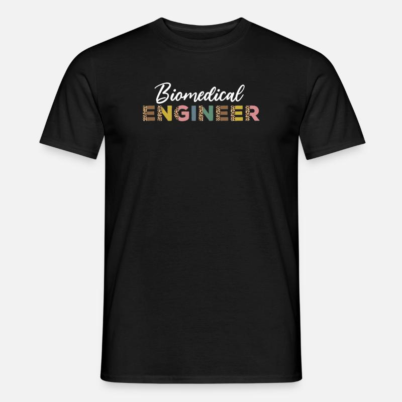 Biomedical Engineer Leopard Pattern - Men’s T-shirt - black