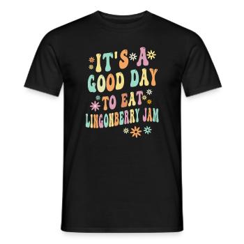 Confiture suédoise de canneberges - T-shirt homme - noir - Devant - AI Model Male 178 light (178cm)