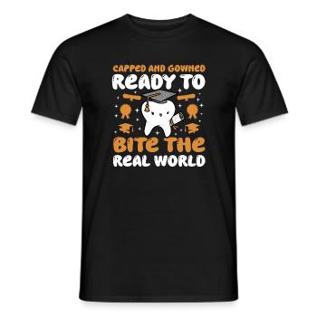 Dentistry Student - Men's T-Shirt - black - Front - AI Model Male 178 light (178cm)