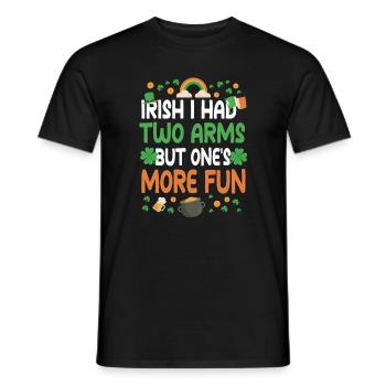Armamputierter St. Patrick's Day - Männer T-Shirt - Schwarz - Vorne - AI Model Male 178 light (178cm)