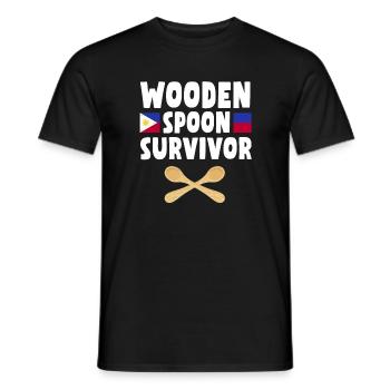 Filipino Wooden Spoon Survivor - Männer T-Shirt - Schwarz - Vorne - AI Model Male 178 light (178cm)