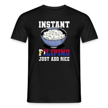 Philippinischer Reisliebhaber - Männer T-Shirt - Schwarz - Vorne - AI Model Male 178 light (178cm)