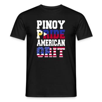 Pinoy Pride American Grit - Männer T-Shirt - Schwarz - Vorne - AI Model Male 178 light (178cm)