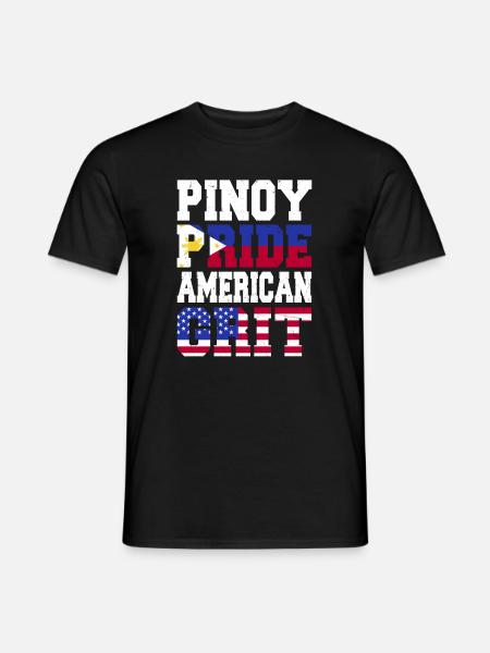 Pinoy Pride American Grit - Men's T-Shirt - black