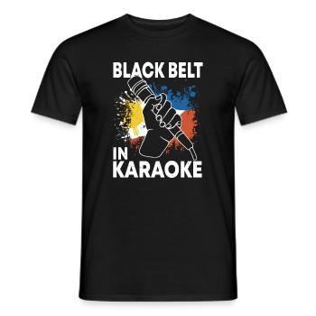 Philippinisches Karaoke Design - Männer T-Shirt - Schwarz - Vorne - AI Model Male 178 light (178cm)