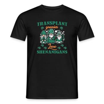 Déguisement de greffe d’organe pour la Saint-Patrick - T-shirt homme - noir - Devant - AI Model Male 178 light (178cm)