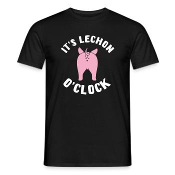 Lechon Time Drôle Cadeau Philippin - T-shirt homme - noir - Devant - AI Model Male 178 light (178cm)
