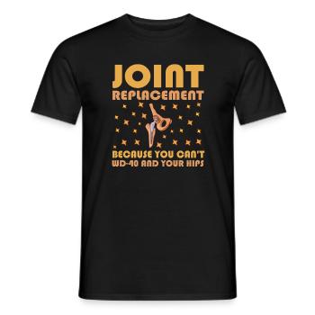 arthrosOrthopedic Surgeon – Joint Replacement - Men's T-Shirt - black - Front - AI Model Male 178 light (178cm)