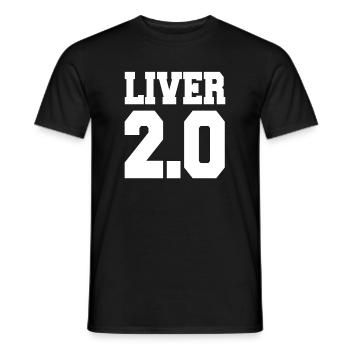 Foie 2.0 - T-shirt homme - noir - Devant - AI Model Male 178 light (178cm)