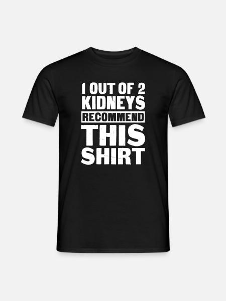 Funny Kidney Transplant Shirt - Men's T-Shirt - black