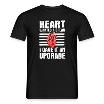 Cadeau drôle de transplantation cardiaque - T-shirt homme - noir - Devant - AI Model Male 178 light (178cm)