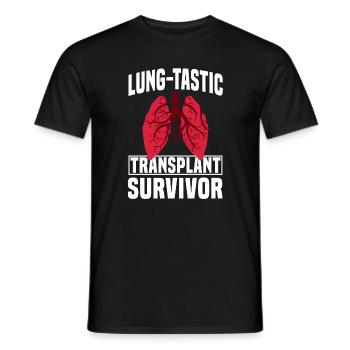 Erfolgsquote bei LungentranspLustiges Lungentransp - Männer T-Shirt - Schwarz - Vorne - AI Model Male 178 light (178cm)