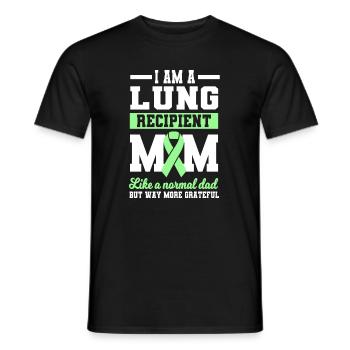 TransplaLung Transplant Mom - Men's T-Shirt - black - Front - AI Model Male 178 light (178cm)